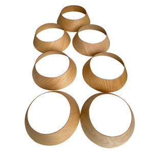 Suspension globe à 1 lumière en bois avec abat-jour en verre blanc de 27 cm pour îlot de cuisine et chambre à coucher