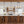 25 in. 6-Light Rustic Industrial Linear Coffee Brown Metal Pendant Light Chandelier with Marble Shades
