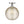 Plafonnier rond encastré 1 lumière, 10 po, chrome, style de transition, avec abat-jour globe en verre craquelé pour couloir