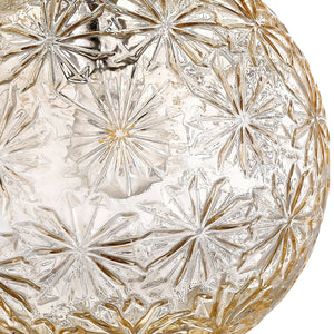 25 cm moderne verchromte 1-flammige Inselpendelleuchte mit Glaskugel für Esszimmer, Kücheninsel