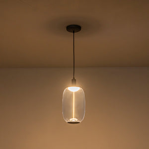 Suspension LED intégrée dimmable moderne 1 lumière de 10 watts avec abat-jour tambour pour îlot de cuisine