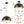 Suspension cloche industrielle 1 lumière en métal noir/blanc de 38 cm avec abat-jour en fer pour salles à manger, cuisines