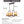 25 in. 6-Light Rustic Industrial Linear Coffee Brown Metal Pendant Light Chandelier with Marble Shades